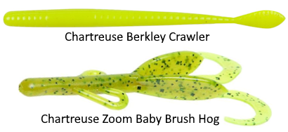 Chartreuse Color Soft Baits