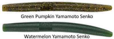 Green Pumpkin and Watermellon Soft Baits