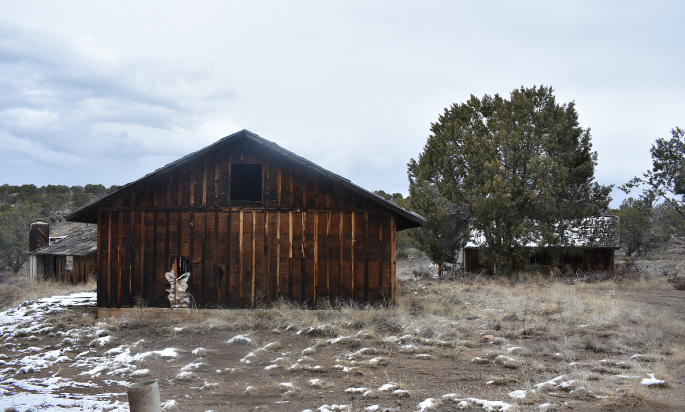 Seneca Lake Arizona-another view of one of the abandoned cabins.