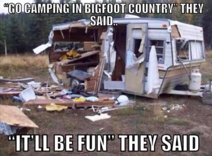 Camping in Bigfoot Country